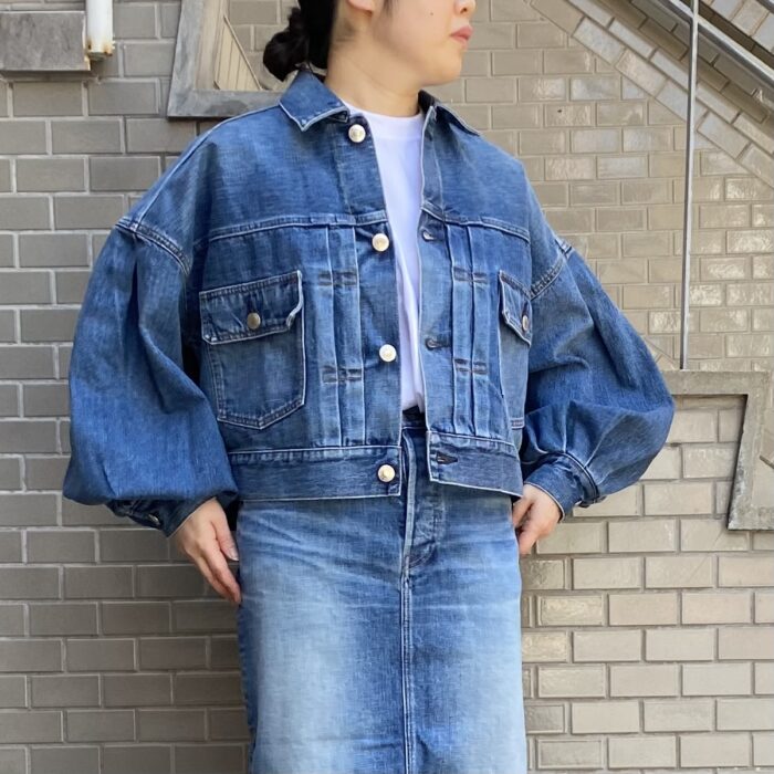 日本最大の 未使用 バルーンスリーブデニムジャケット HYKE ジャケット 