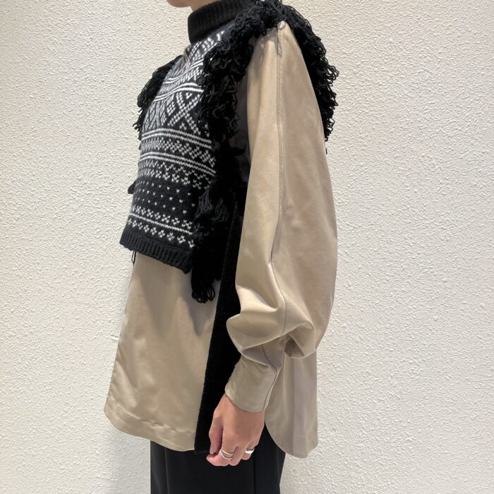 HYKE NORDIC FRINGE SWEATER VEST – shopblog.jp β